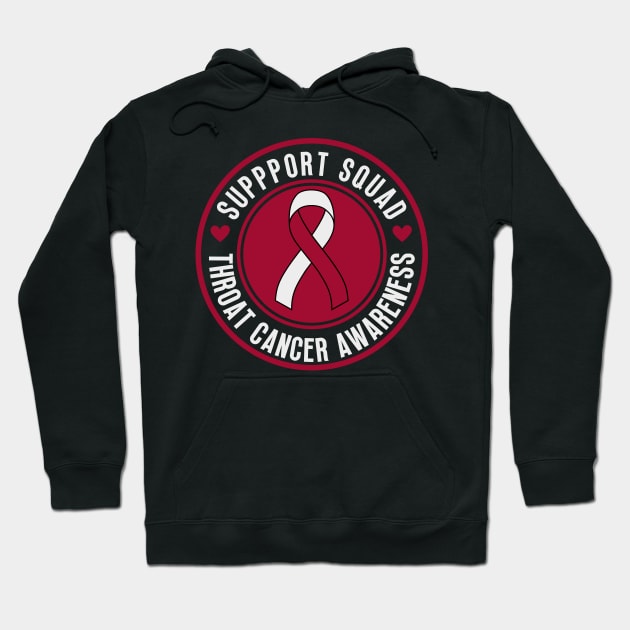 Support Squad Throat Cancer Awareness Hoodie by oneduystore